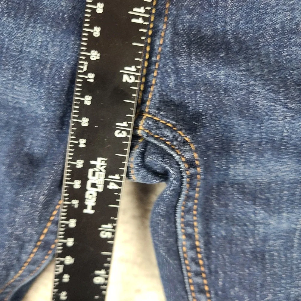 Levi's 505 Jeans Mens 40x32 Blue Regular Fit Straight Waterless Dark Wash Denim